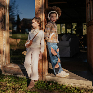 Брюки джинсовые Gingersnaps "Harley Patchwork", синие